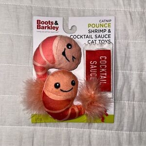 Boots & Barkley Catnip POUNCE Shrimp & Cocktail Sauce Cat Toy